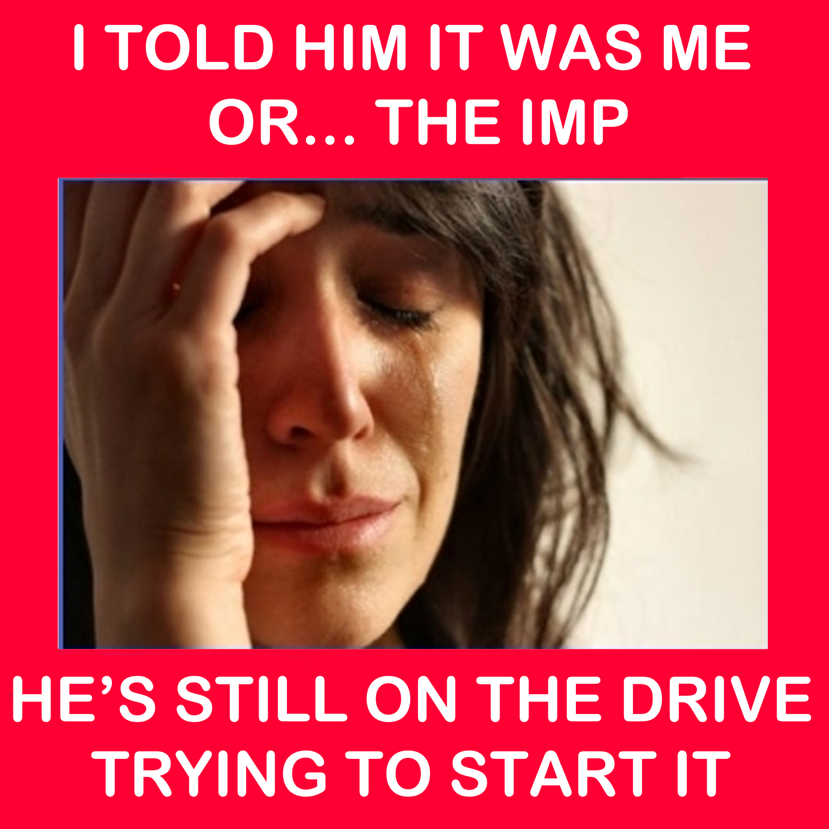 him or me